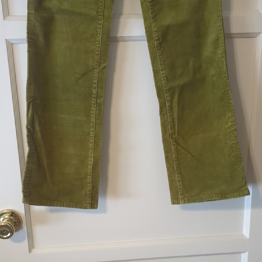 J. Crew Olive Green Straight-Leg Corduroy Pants - Picture 2 of 10